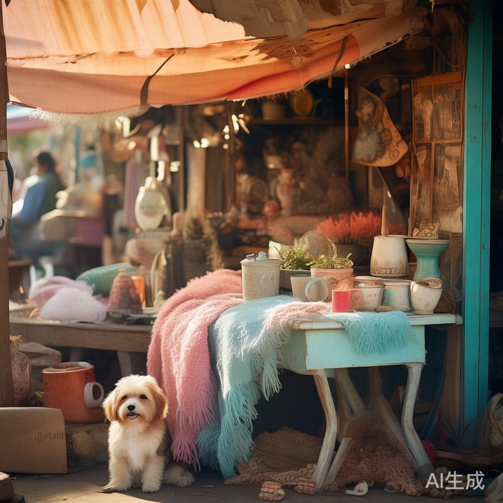 跳蚤市场的暖萌小窝图片