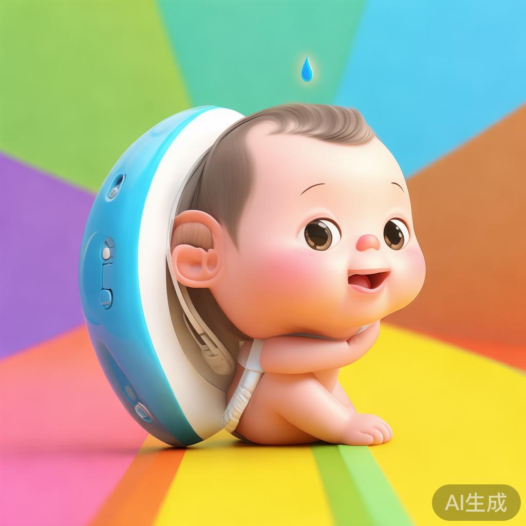 幼儿助听器价格图片，卡通的小泪滴
