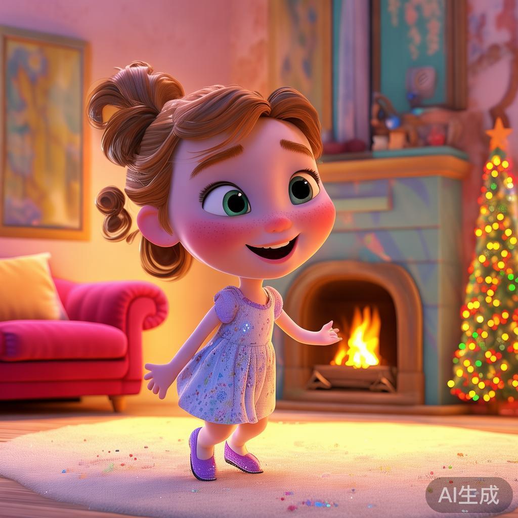 卡通小美女动态温馨图片