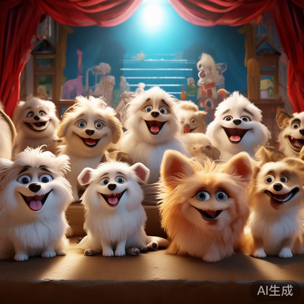 卡通狗狗图片：萌笑小剧场