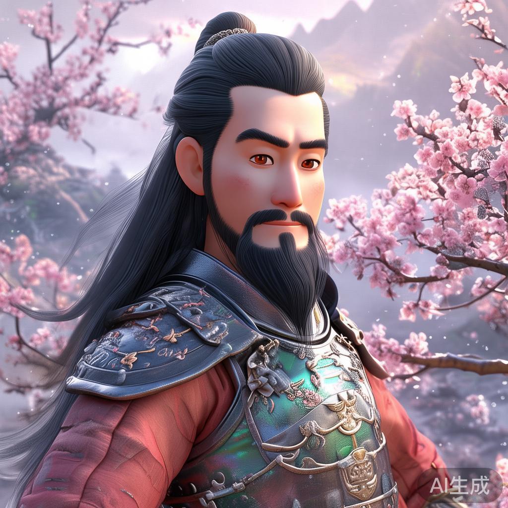 唯美萌绘关羽图片