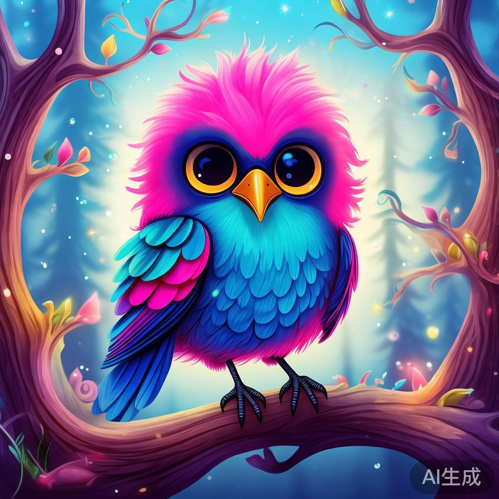 萌系乌鸦简笔画童话图片