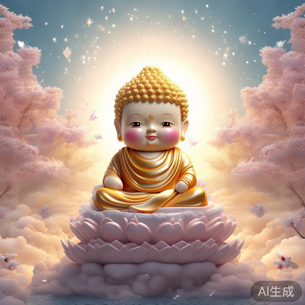 萌系如来佛祖唯美图片