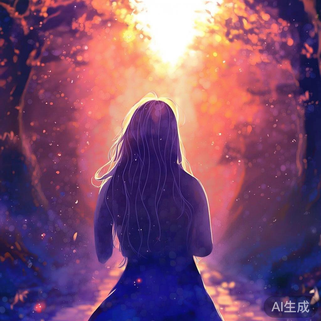 卡通背影唯美图片