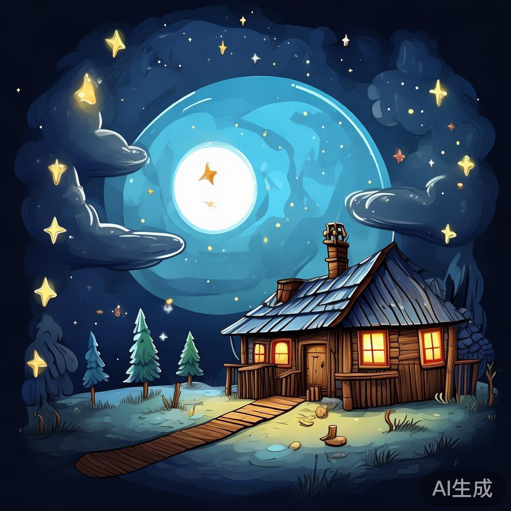 星梦留守小屋卡通图片