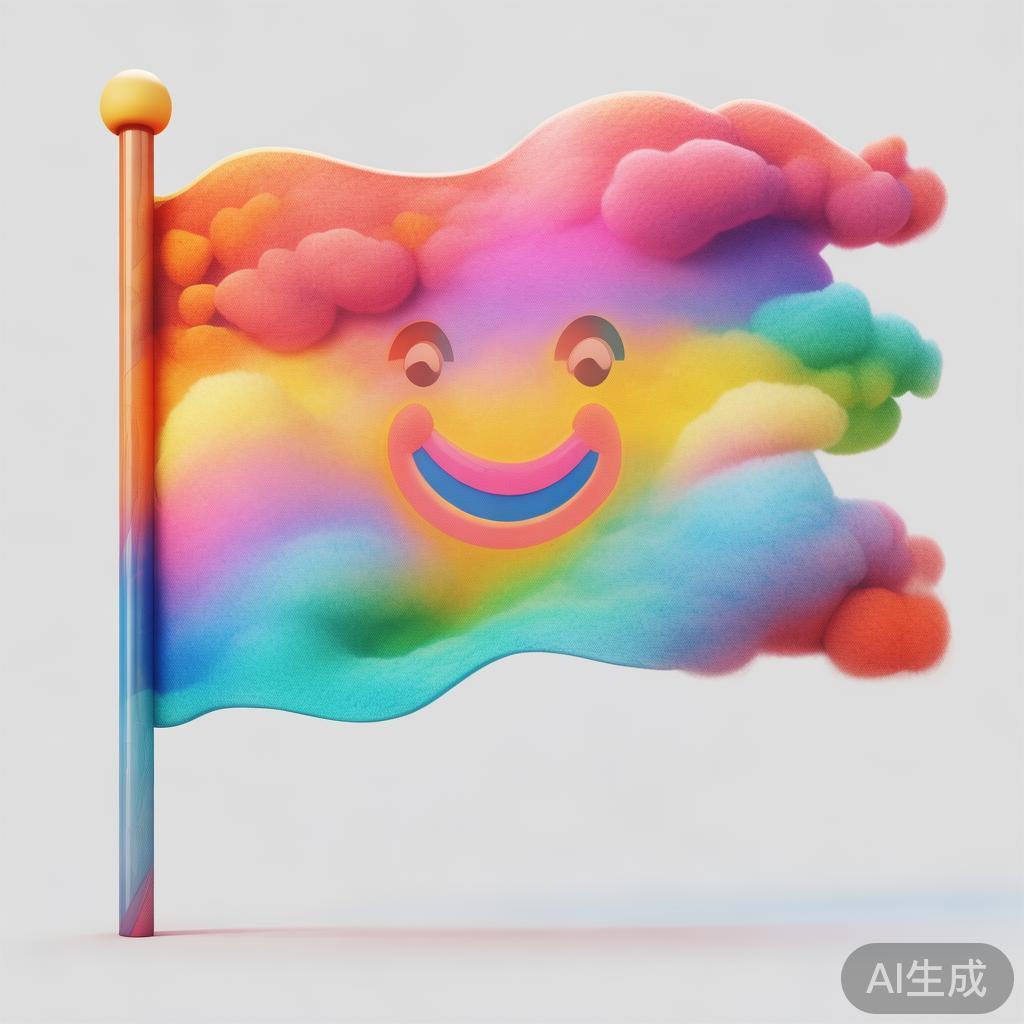 暖萌国旗图片