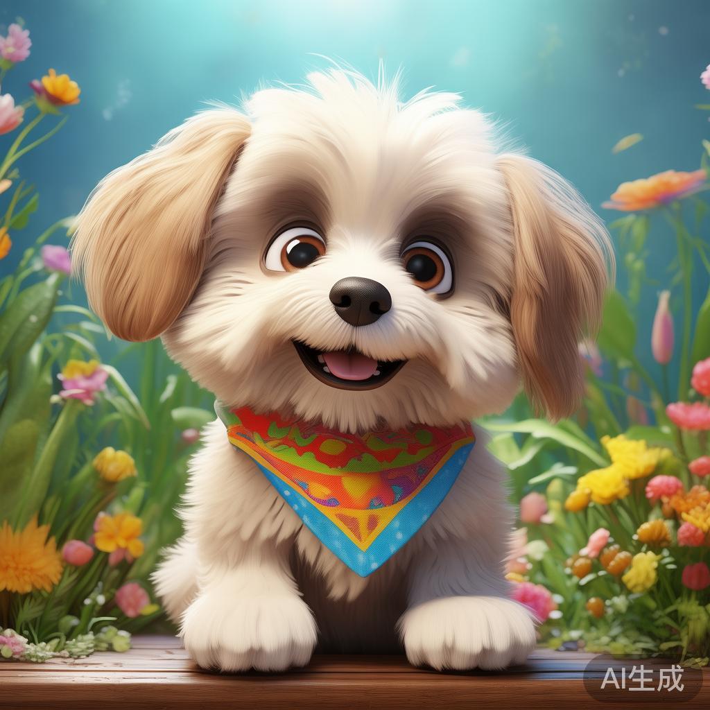 萌趣卡通吉娃娃图片