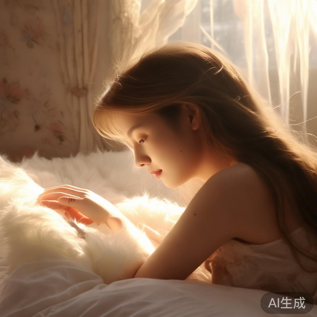 暖光里的唯美小伤图片