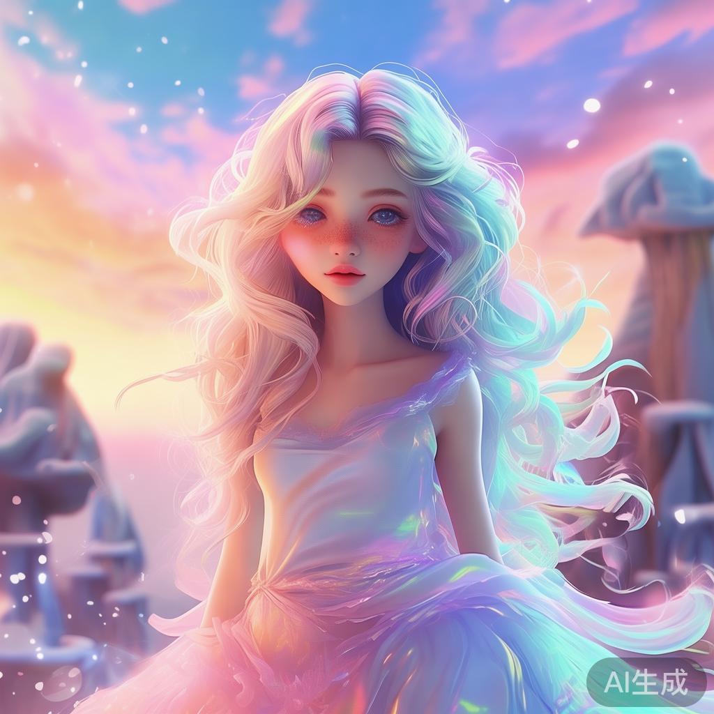 梦幻唯美卡通美少女图片