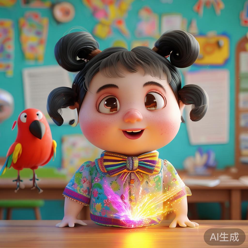 萌趣教师卡通图片
