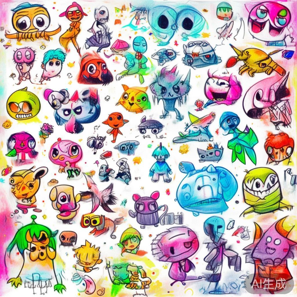 动漫卡通素描图片大全