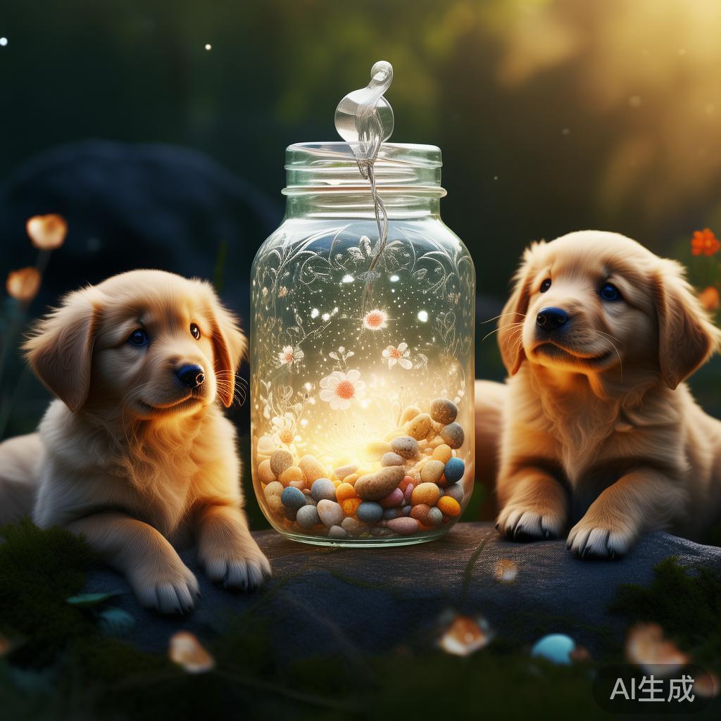 暖萌许愿瓶唯美图片