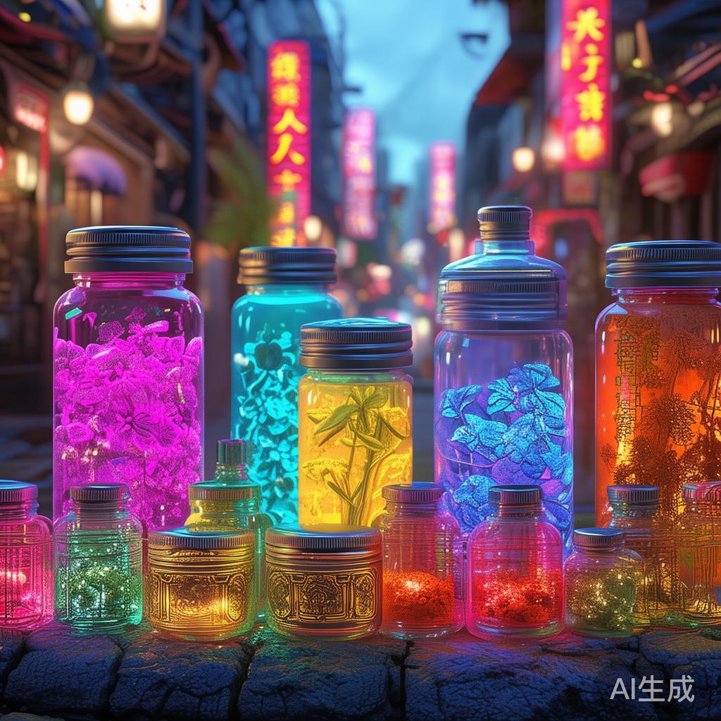 卡通赛博中药图片大全