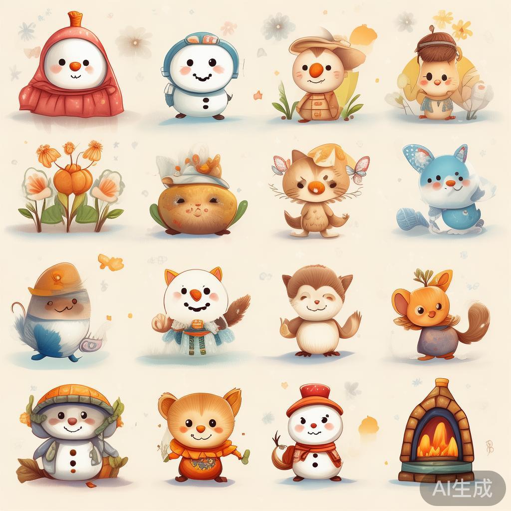 萌系暖心日历图片大全