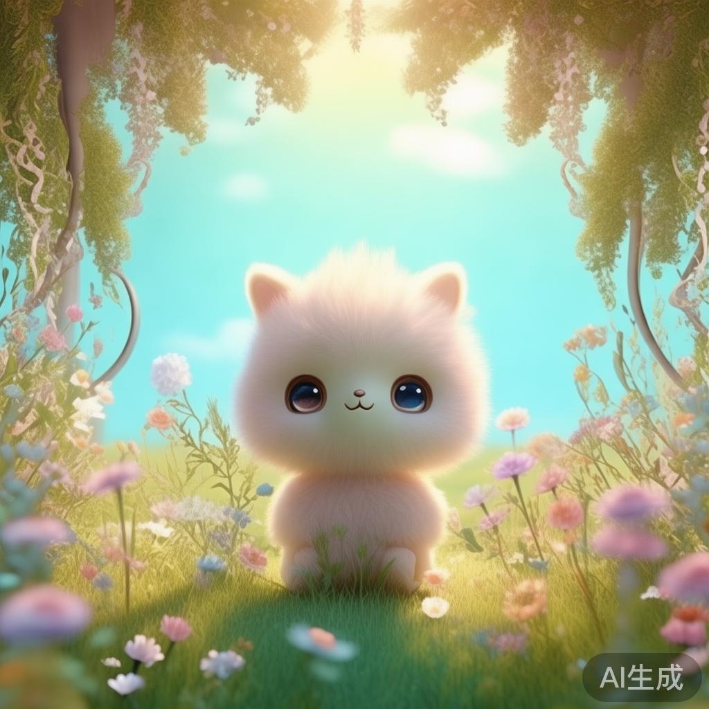 软萌卡通唯美手机背景图片