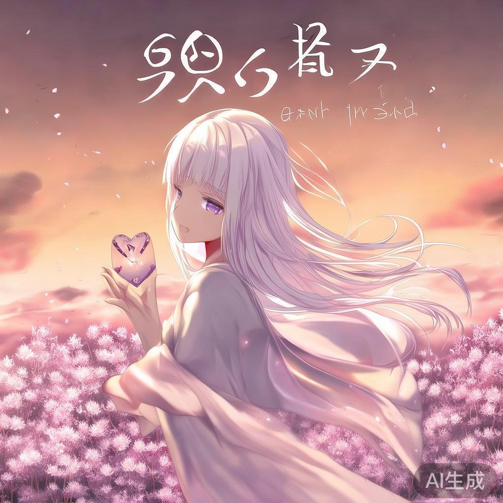 动漫风感恩唯美带字图片