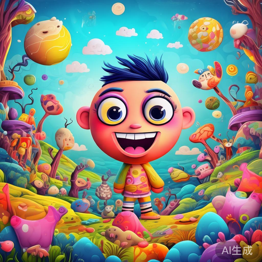 萌趣好看图片卡通背景
