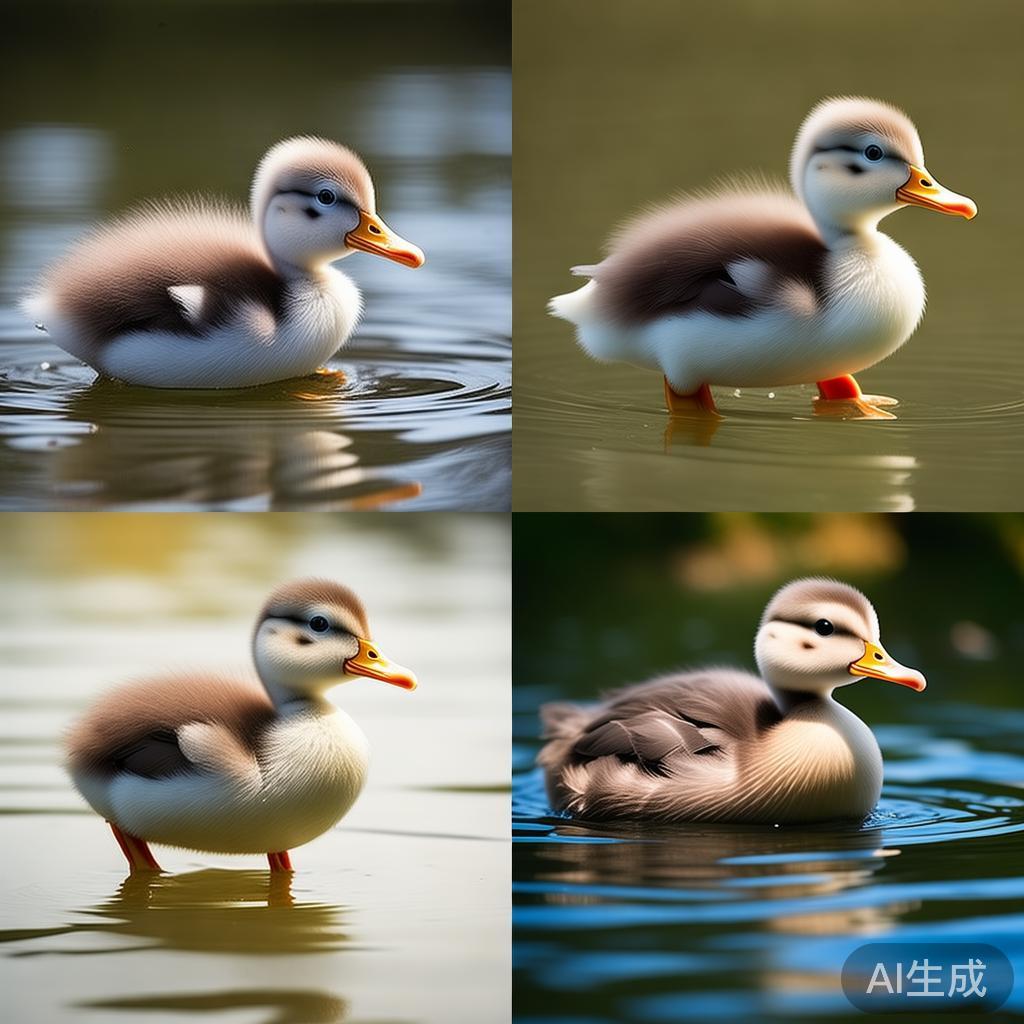 软萌小鸭生长图片