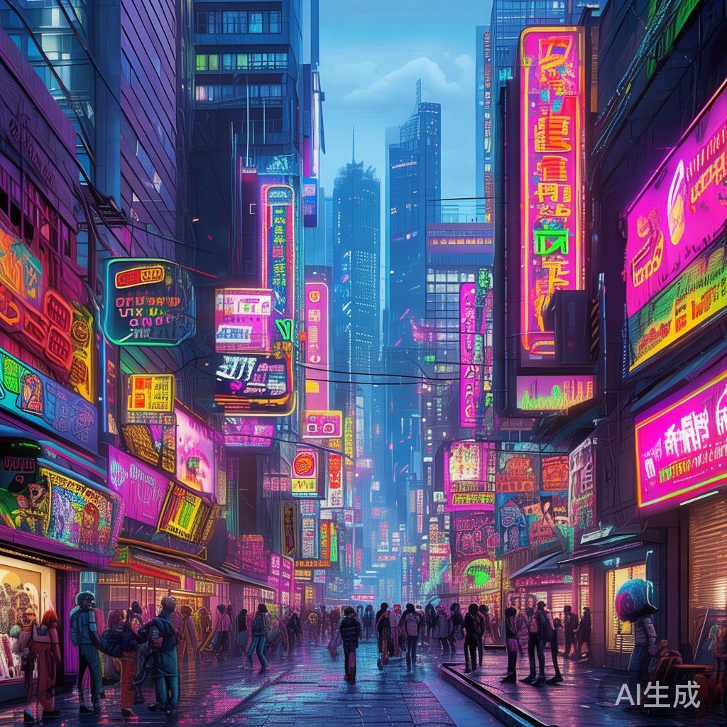 霓虹礼仪图片大全｜卡通赛博集