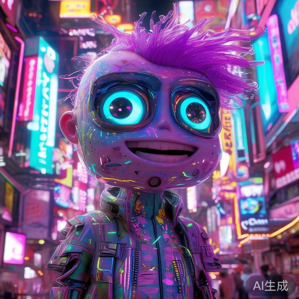 赛博萌系卡通图片