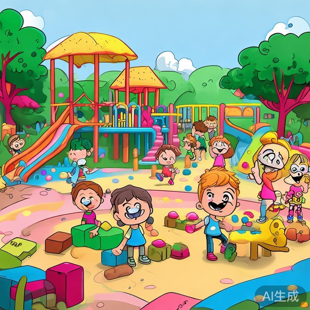 卡通素描幼儿园环创图片