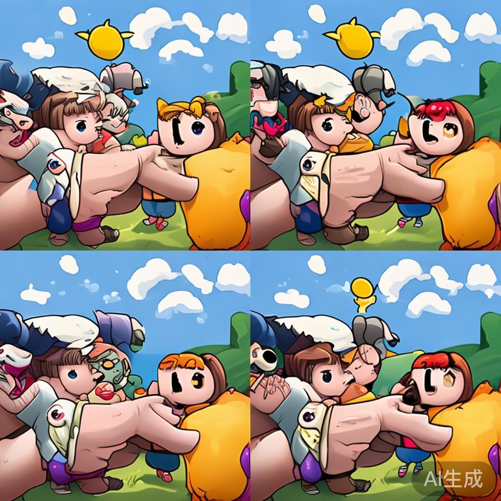 萌系动漫风握手图片大全
