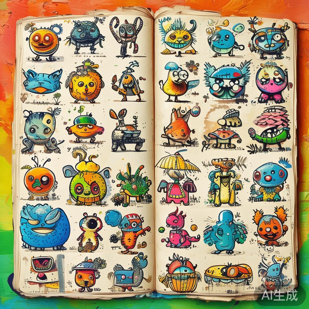 502卡通素描手绘图片集