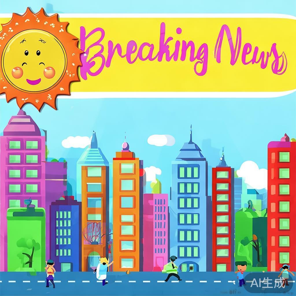 卡通唯美新闻背景图片