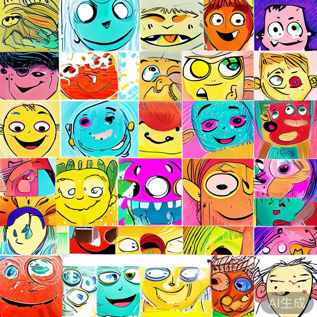 卡通素描笑脸简笔画图片大全