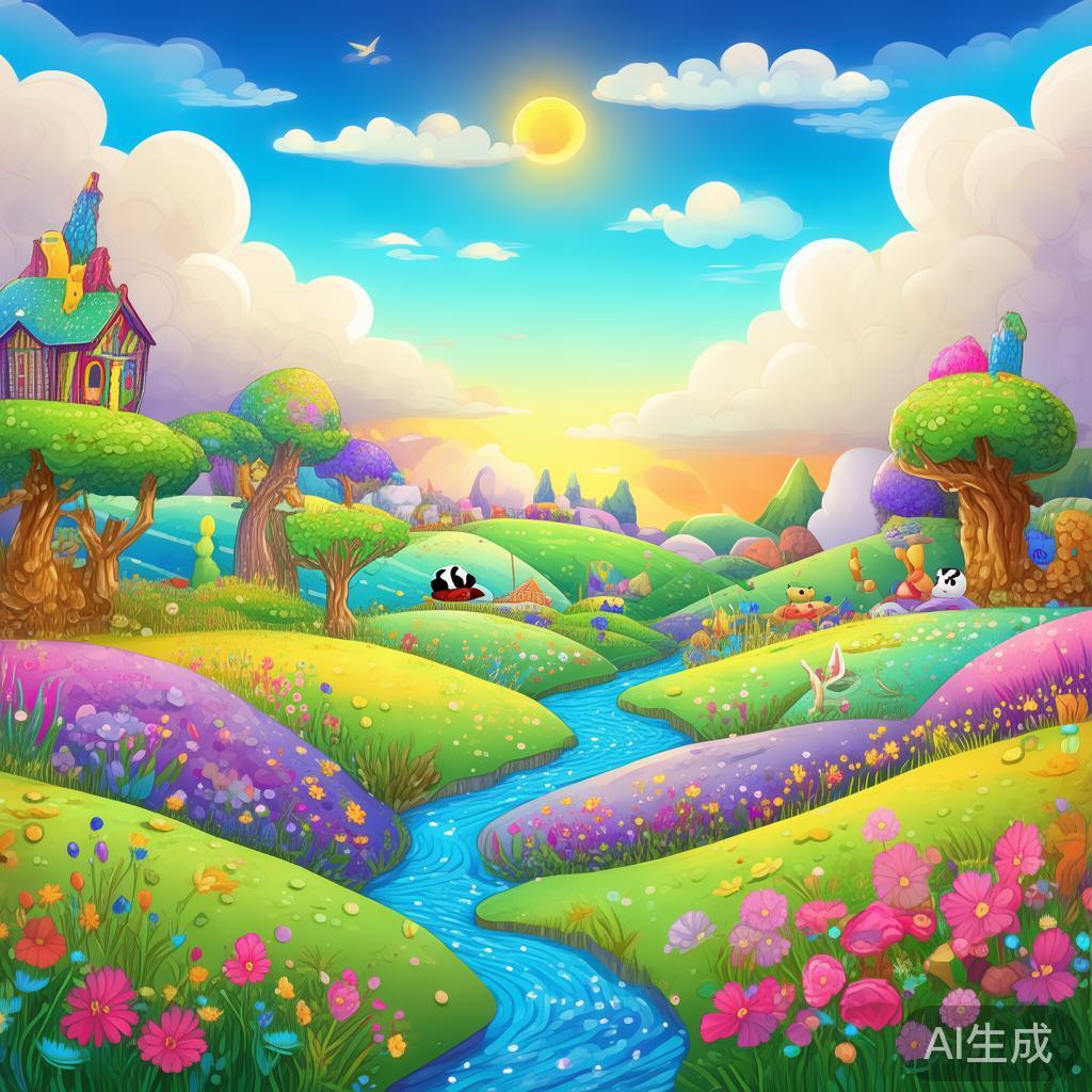 萌趣卡通风景图片大全