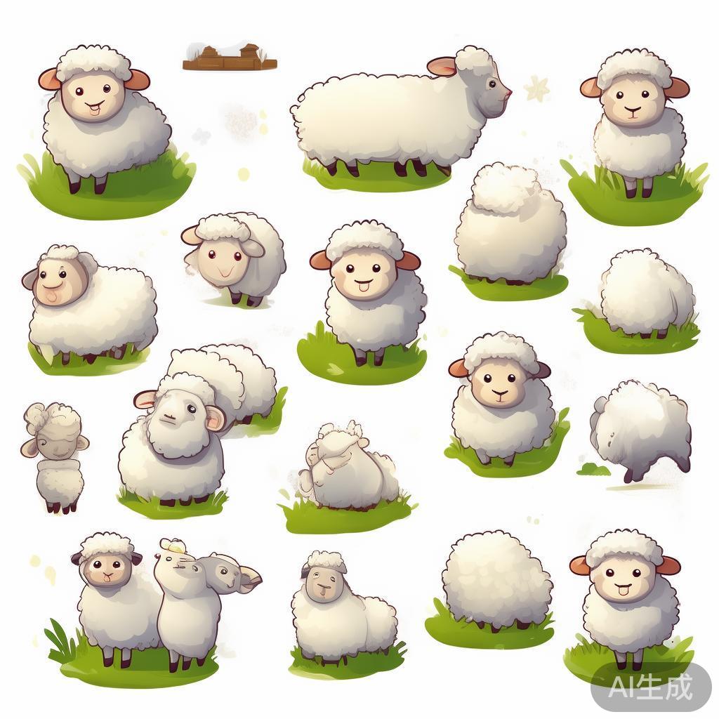 萌系羊简笔画图片合集