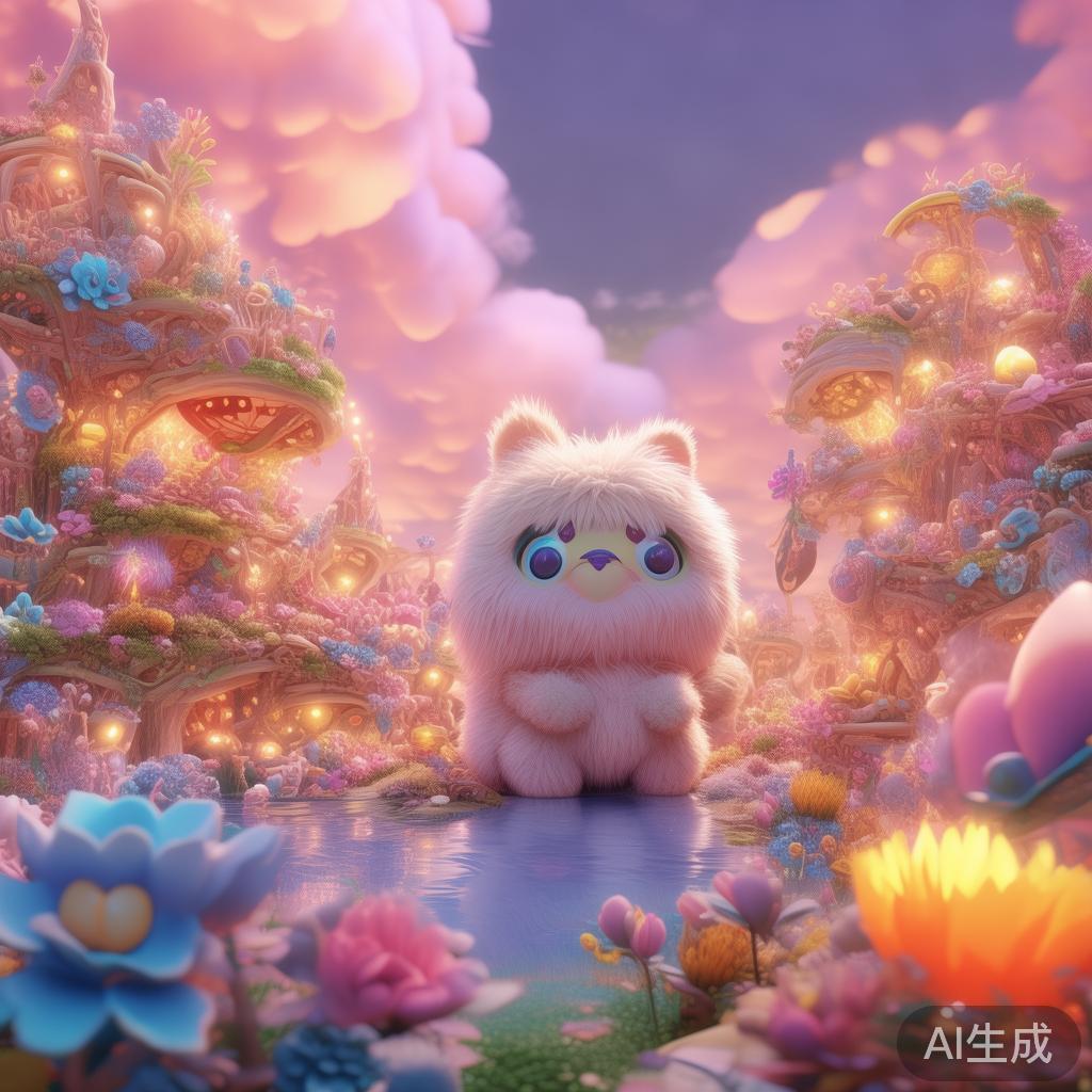 萌系卡通唯美背景图片