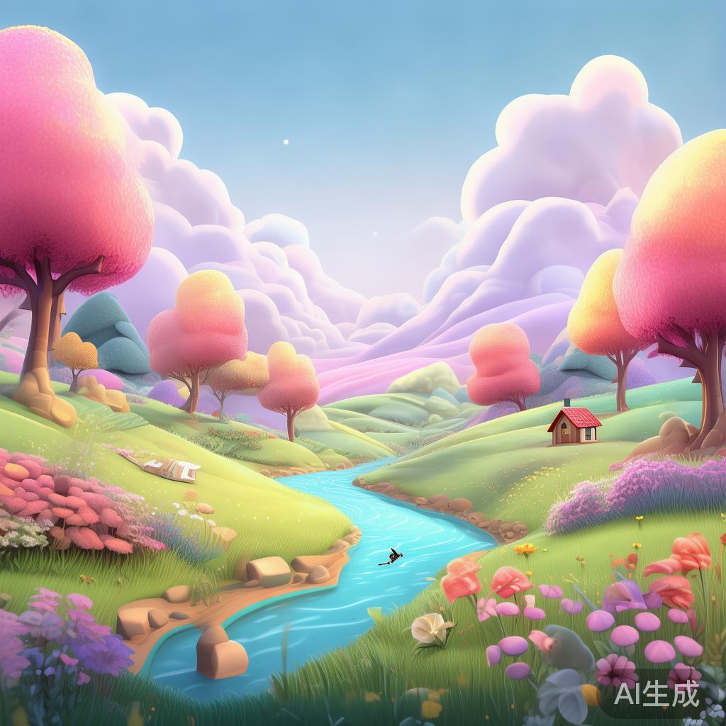 卡通清新唯美背景图片