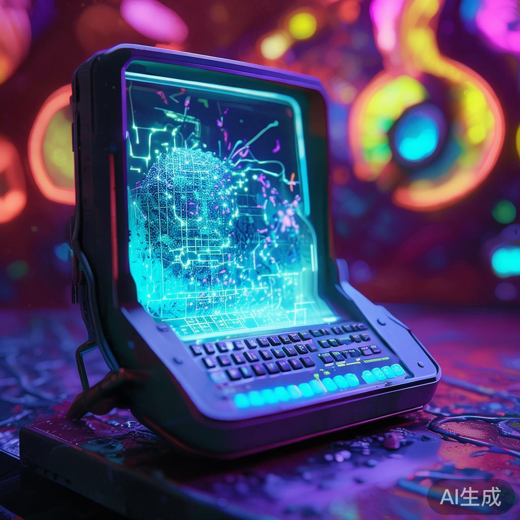 霓虹皮疹图片：卡通终端扫描