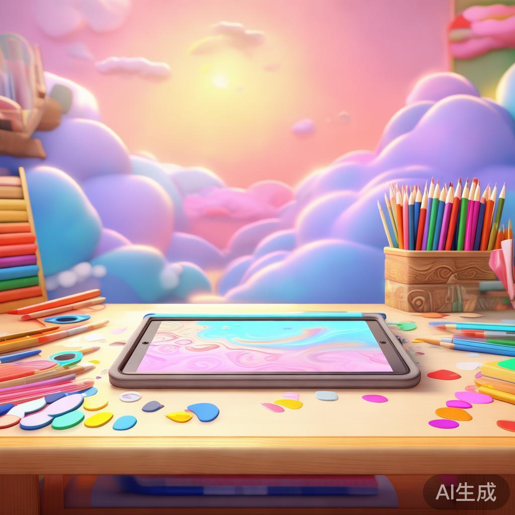 如何制作卡通唯美ppt背景图片