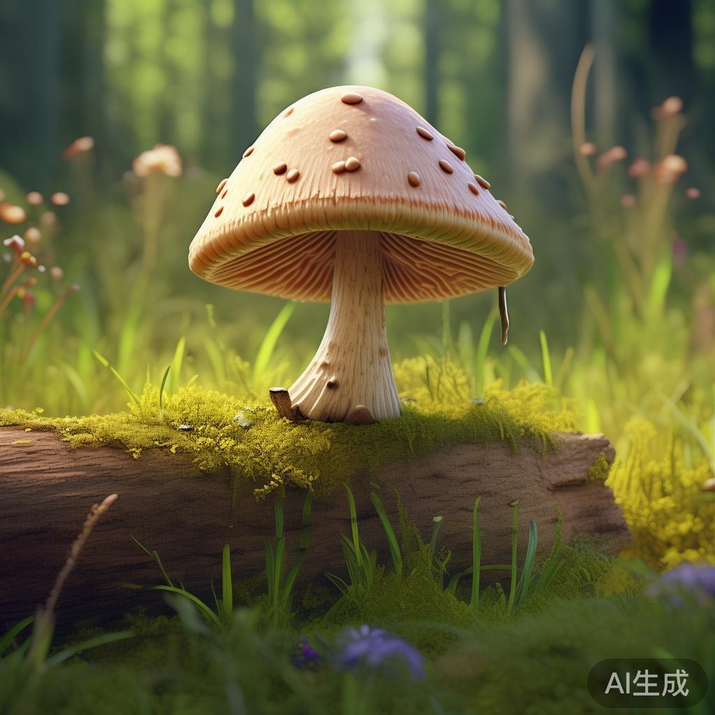 蘑菇图片：枯萎的卡通小泪点
