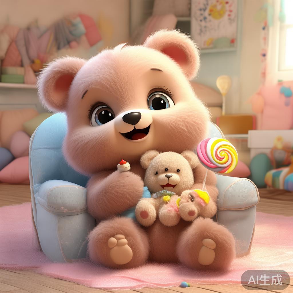 温馨萌趣卡通熊图片