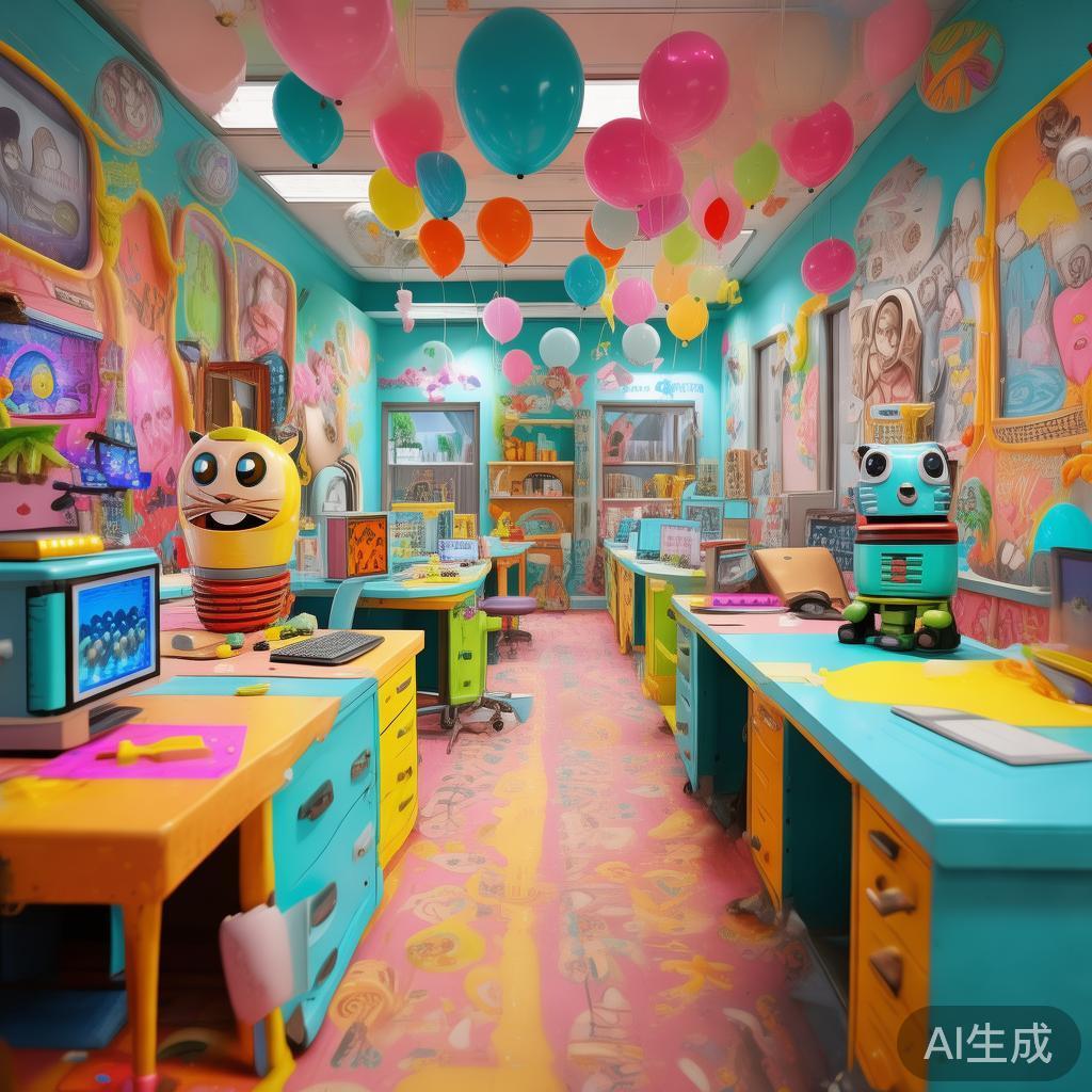 卡通办公桌图片萌趣集