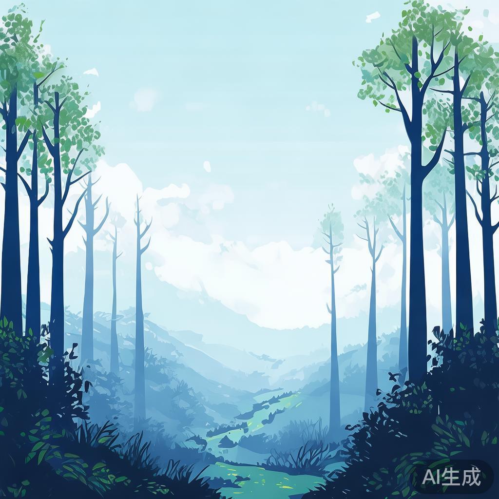 简约动漫风PPT背景图片