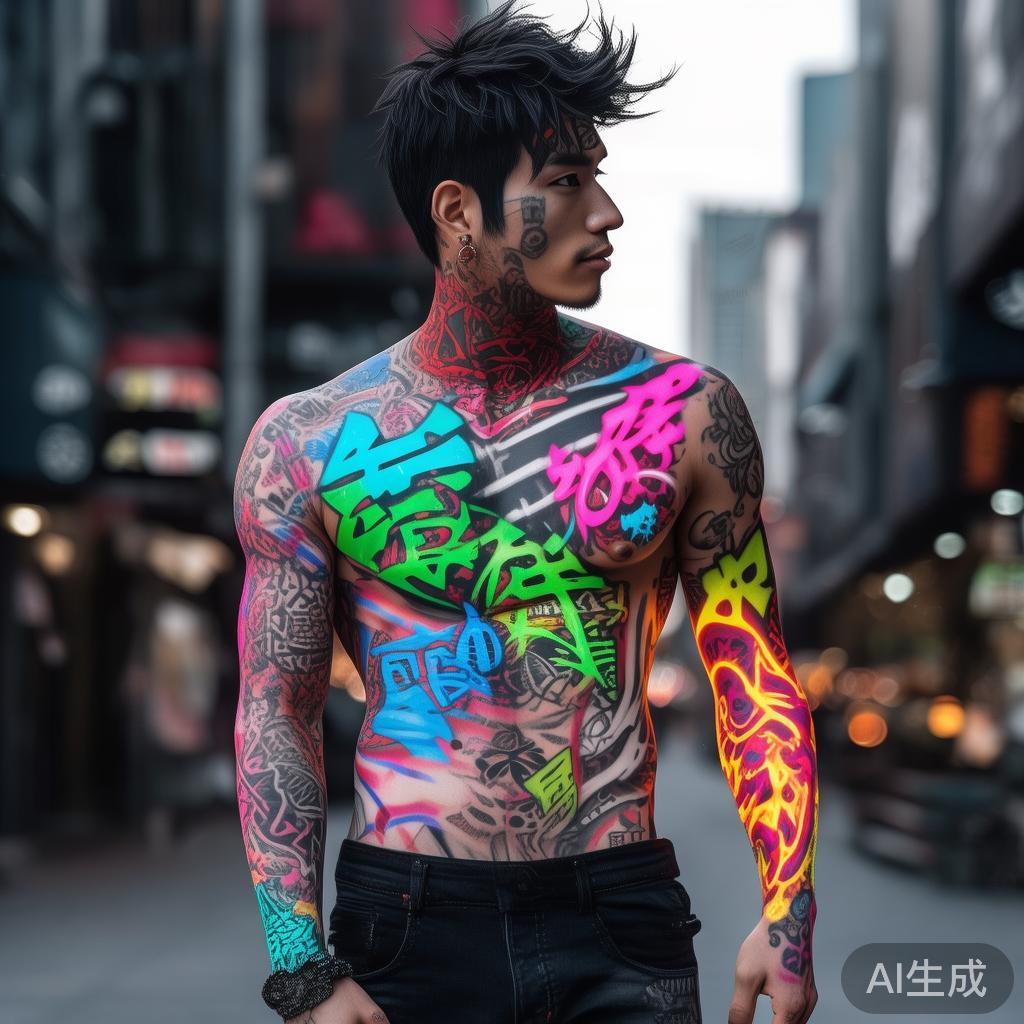 酷炫动漫男纹身图案大全图片