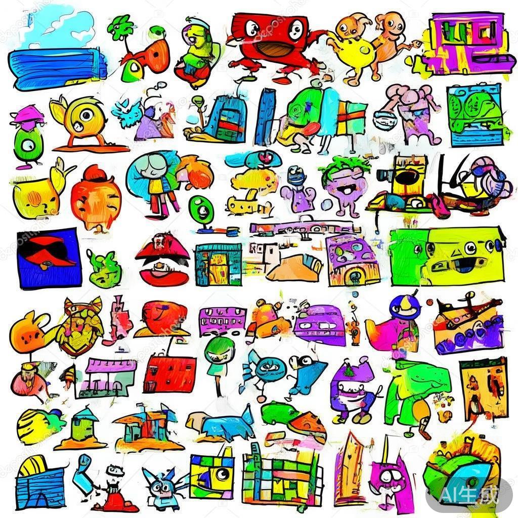 卡通素描手绘图片大全