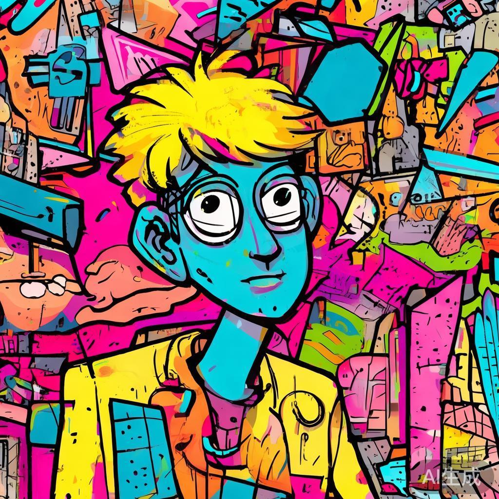 卡通素描非主流背景图片