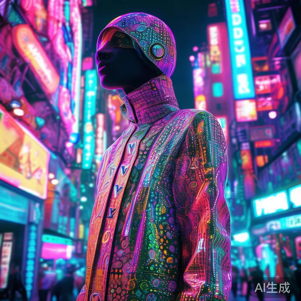 赛博LV霓虹衣图片