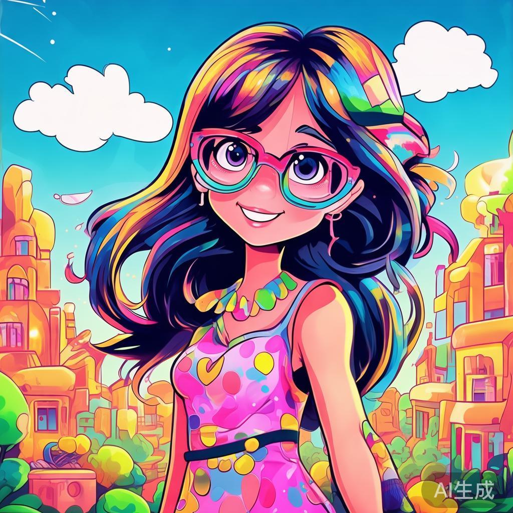漫画卡通女生图片