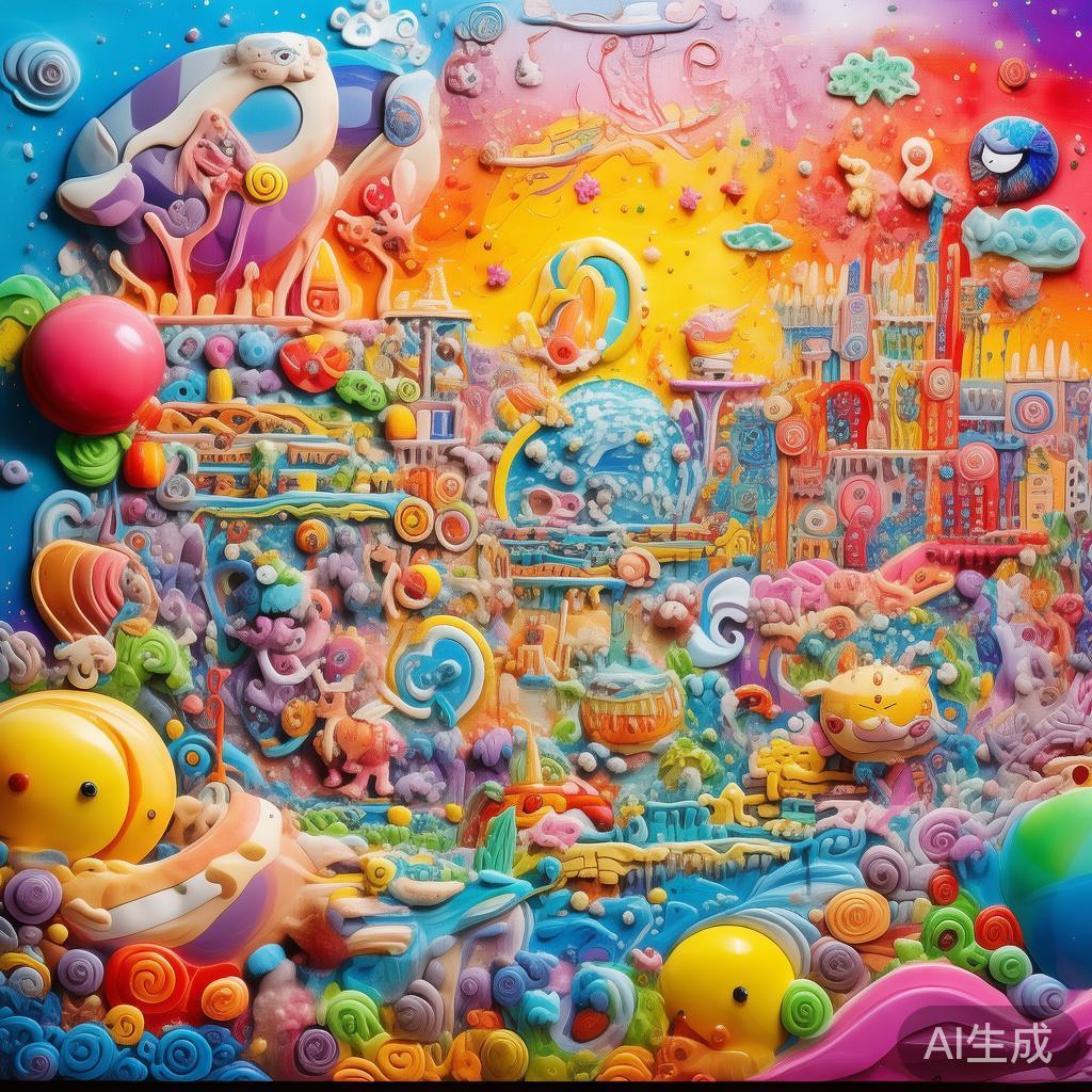 黏不住的童话：儿童粘贴画图片