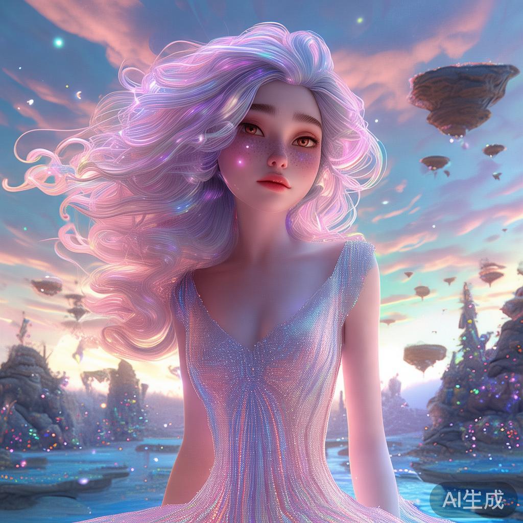 梦幻风美女卡通图片