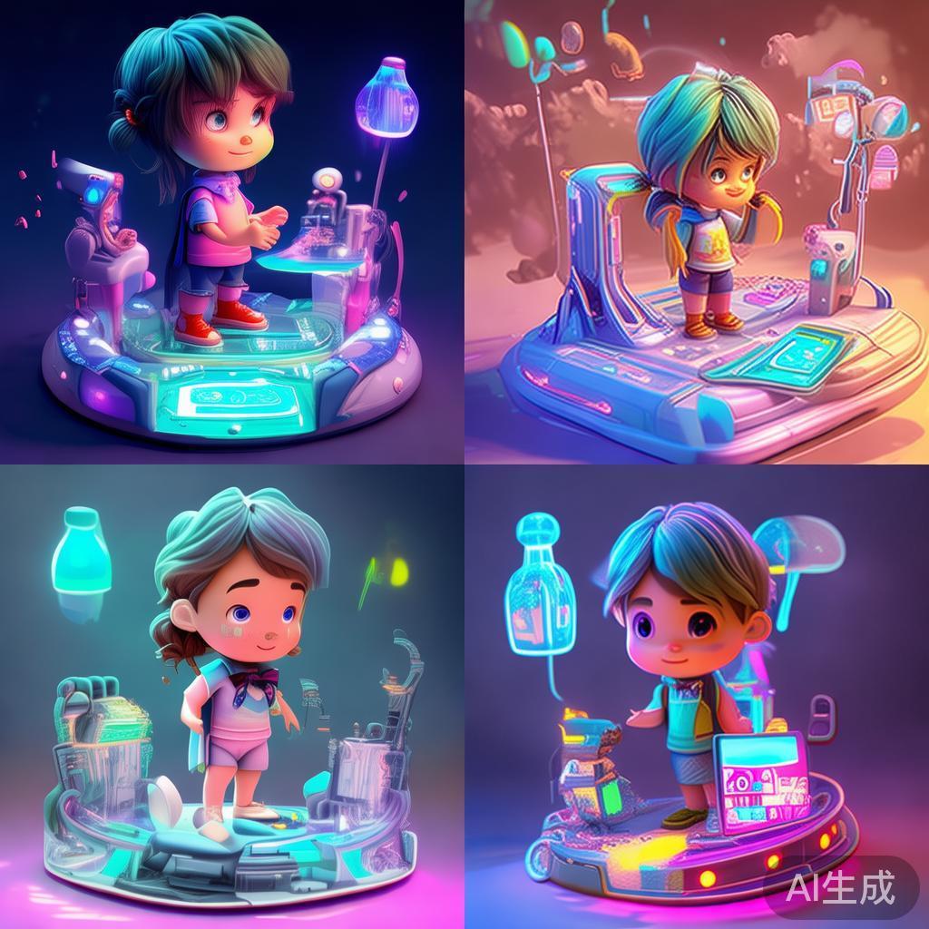 卡通儿童科技画图片大全