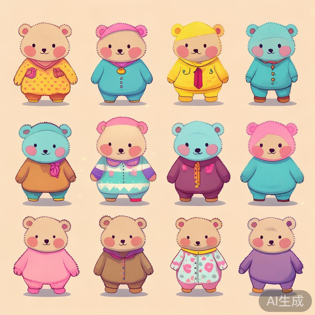 萌趣衣服图片小熊图鉴