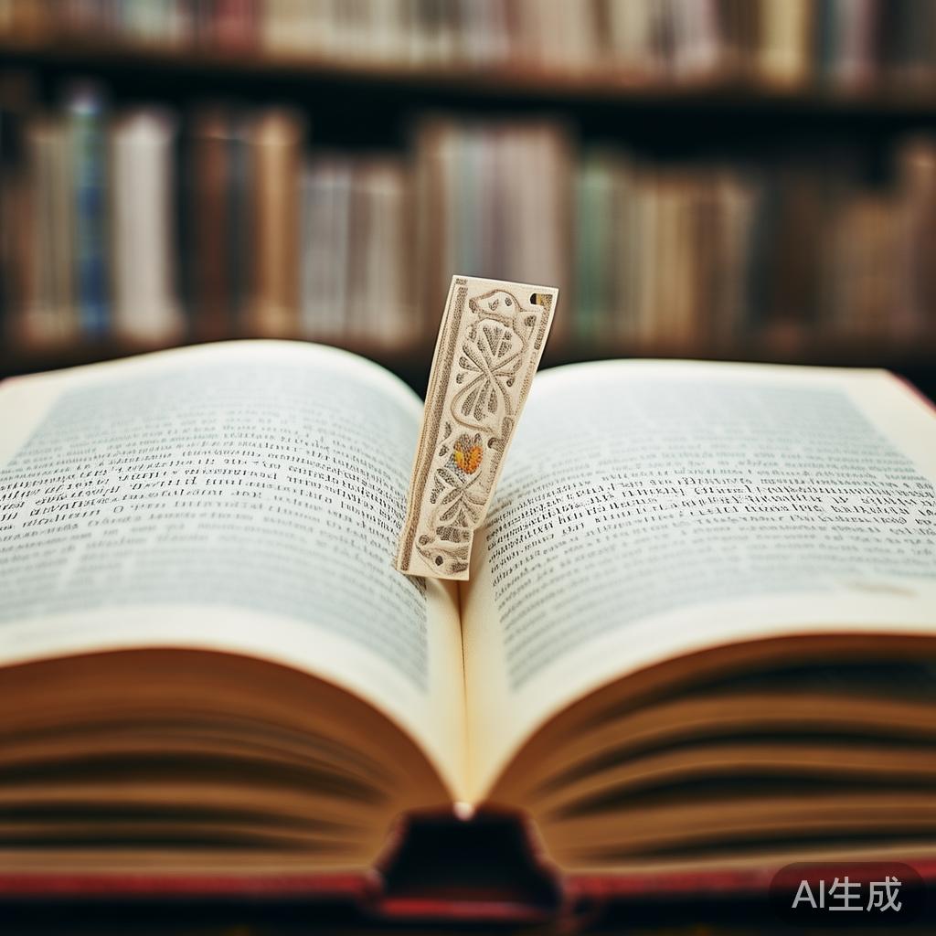 小学生书签图片纸页风里微凉