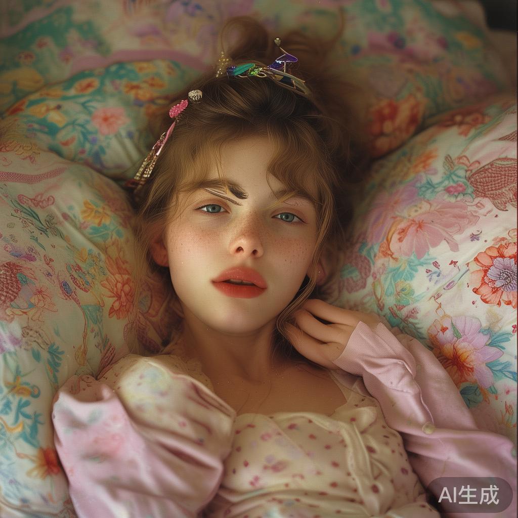 非主流女生软糯甜梦图片